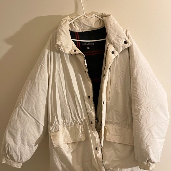 HOLT RENFREW Vintage White Ski, Winter Jacket - Picture 5 of 6
